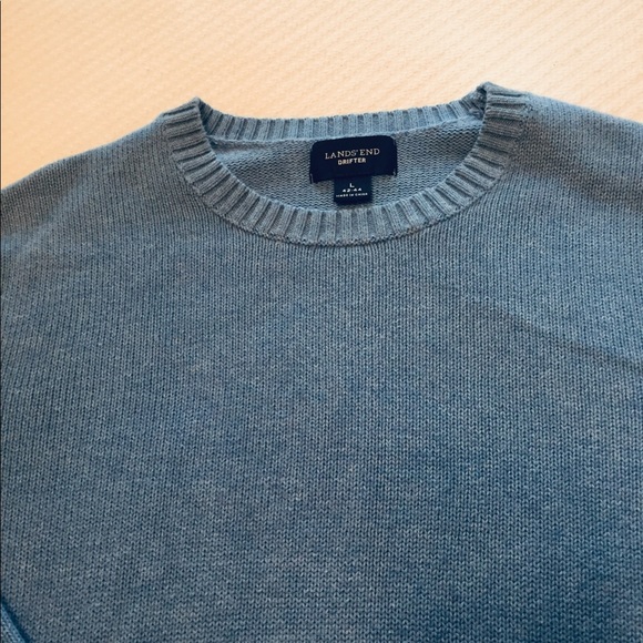 Land’s End Drifter Cotton Sweater. Size L - Picture 2 of 5